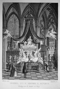De kathedraal van Praag door Karl Wurbs